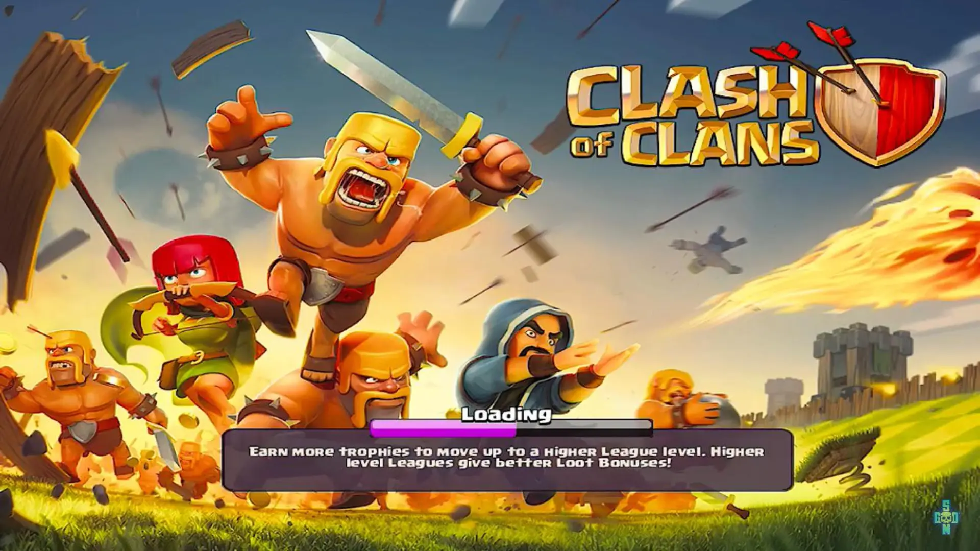 Clash of Clans Loading Screen.