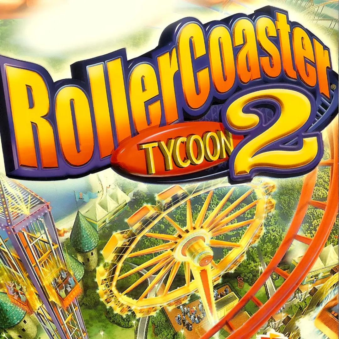Roller Coaster Tycoon 2 cover art.