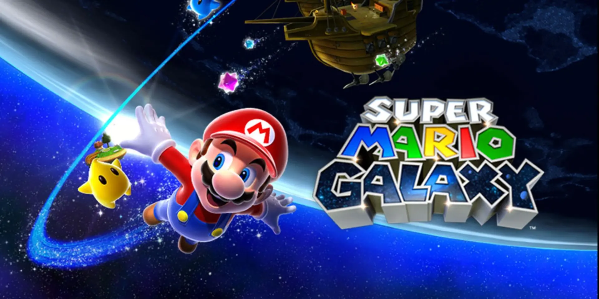 Super Mario Galaxy cover art.